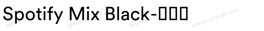 Spotify Mix Black字体转换